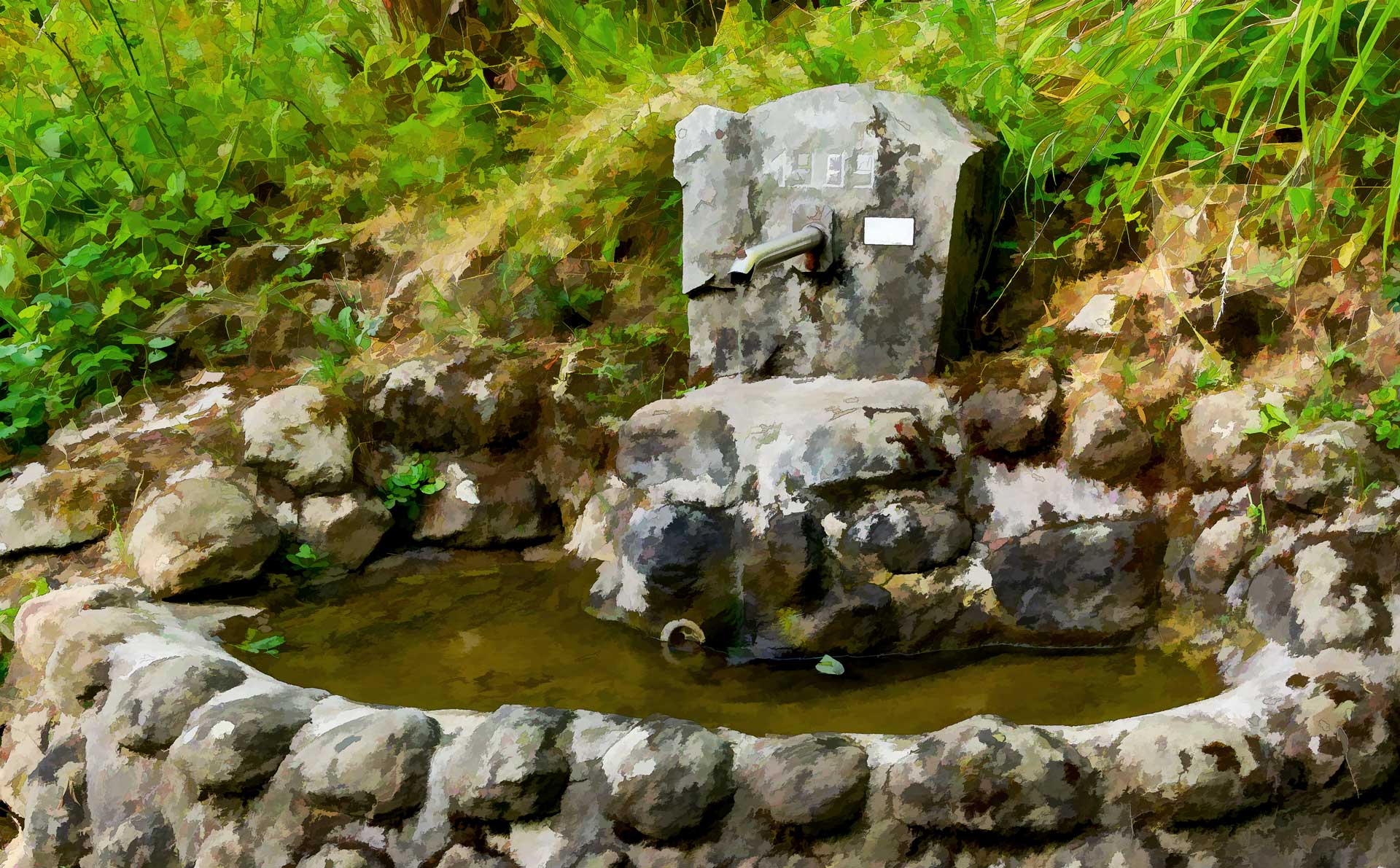 Der Brunnen der Maibaumfreunde in Biedenkopf