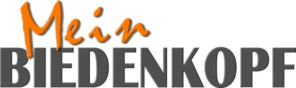 Logo von Mein Biedenkopf. Es zeigt den Text &quot;Mein Biedenkopf&quot;